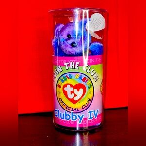 Ty Beanie Babies Join the Club, Clubby IV the Bear, In Case with Tags. See pics